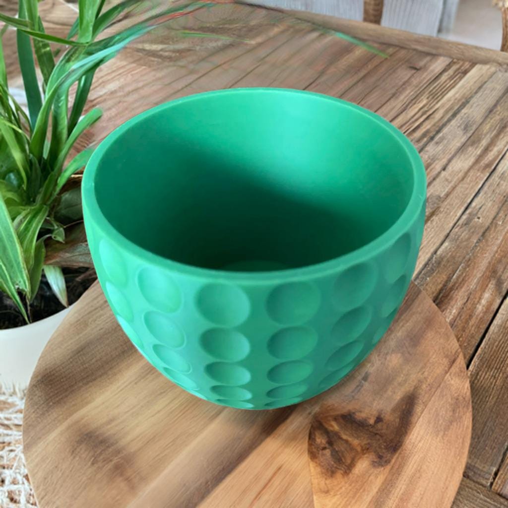 Retro Golf Ball Planter | Modern Plant Pot | Decorative Succulent Holder | Home Decor | Sports Design - BatCountryCraftsUSA