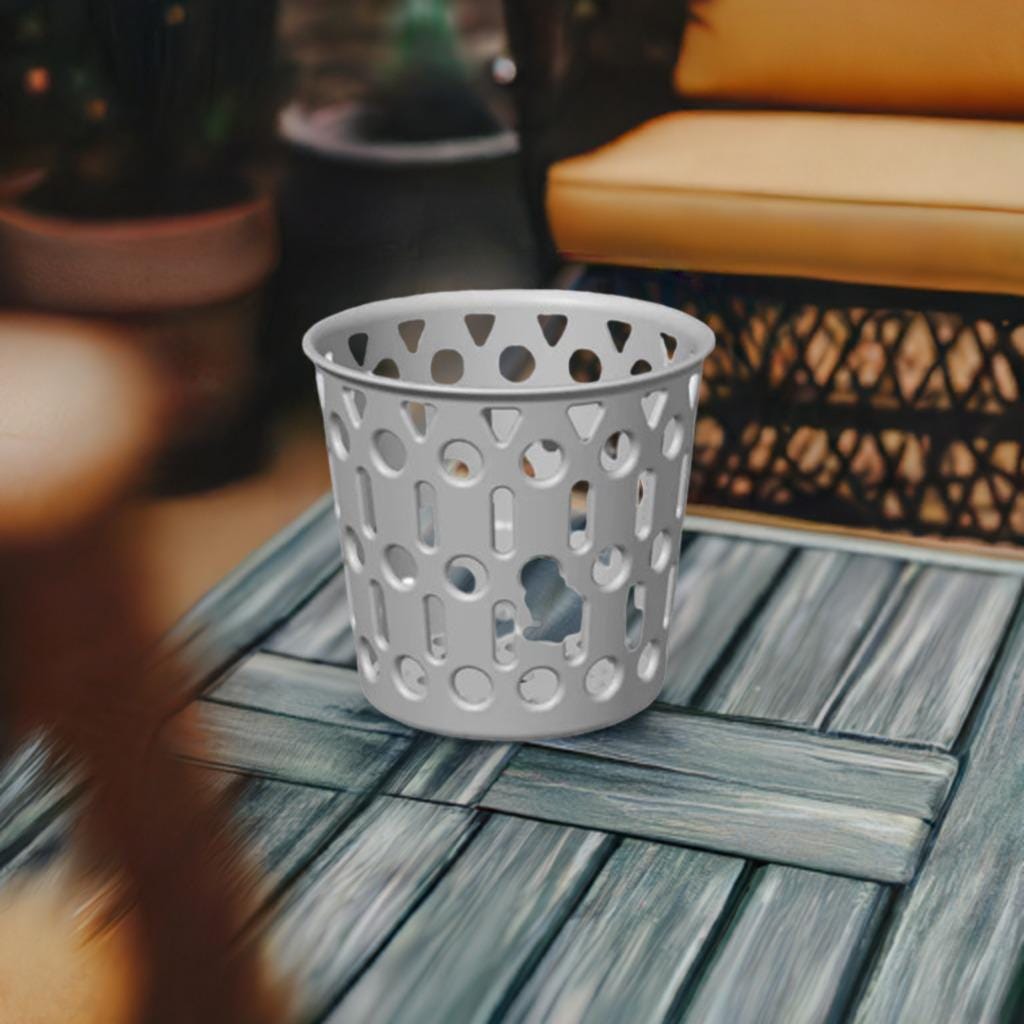 Decorative Orchid Pot Cover | Modern Plant Holder | Elegant Planter Sleeve | Ventilated Design | Indoor Garden Decor | Flower Display Stand - BatCountryCraftsUSA