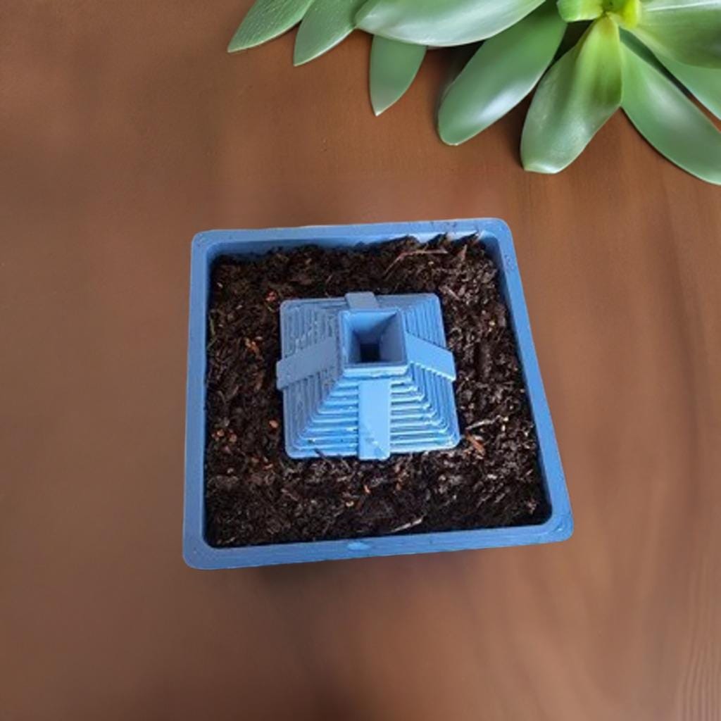 Mayan Pyramid Planter | Ancient Temple Plant Pot | Aztec Succulent Planter | Historical Decor | Mini Garden Display - BatCountryCraftsUSA