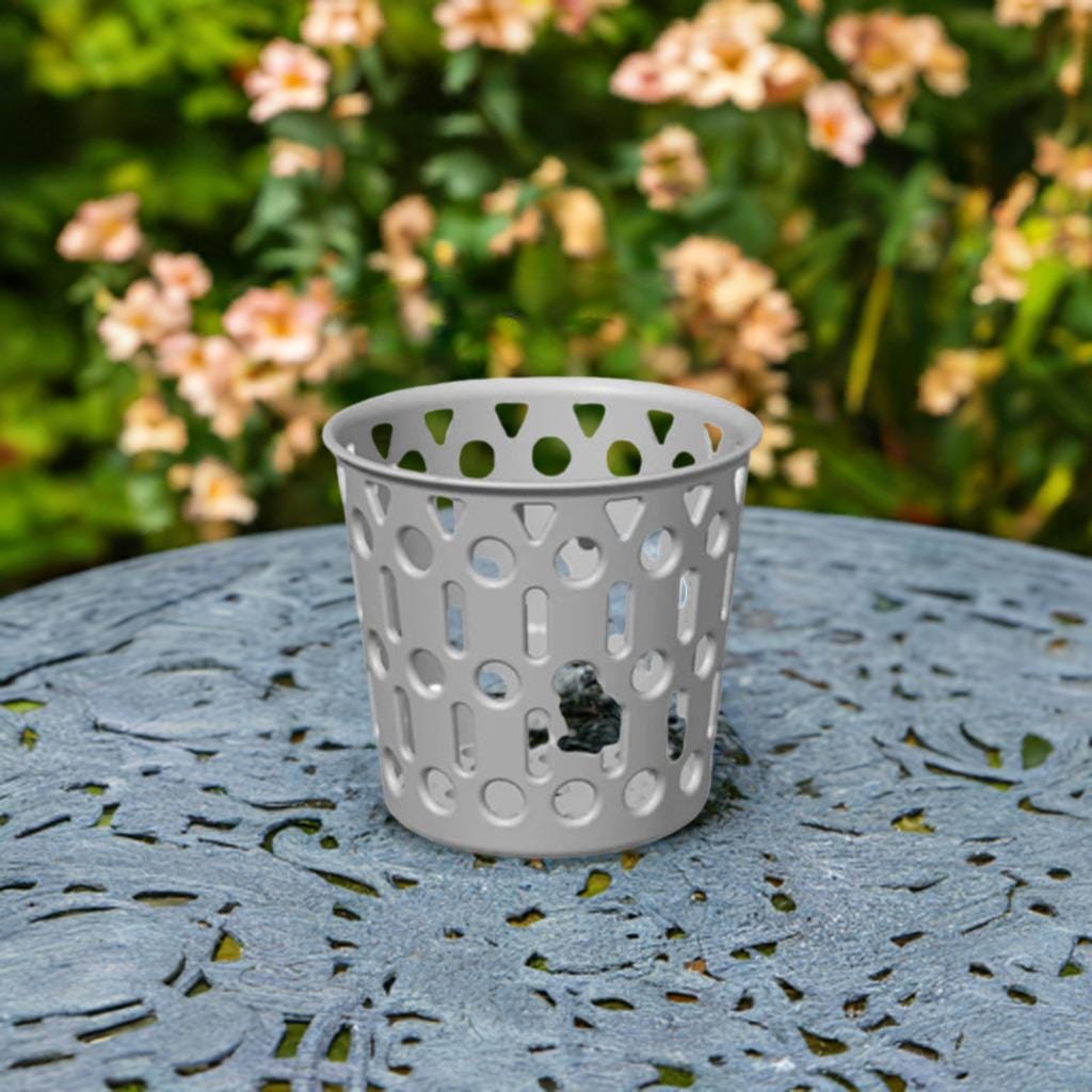 Decorative Orchid Pot Cover | Modern Plant Holder | Elegant Planter Sleeve | Ventilated Design | Indoor Garden Decor | Flower Display Stand - BatCountryCraftsUSA