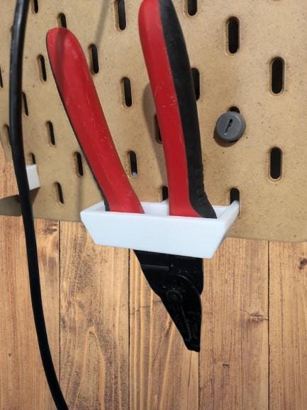 IKEA Pegboard Tool Holder | Skadis Compatible Tool Hook | Pegboard Organizer | Tool Storage | Regular & Wide Sizes | Garage Organization - BatCountryCraftsUSA