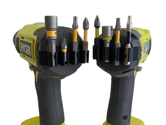 Ryobi Drill Bit Holder | Impact Driver Bit Organizer | Tool Storage Mount | Ryobi Tool Accessory | Drill Bit Organization System - BatCountryCraftsUSA