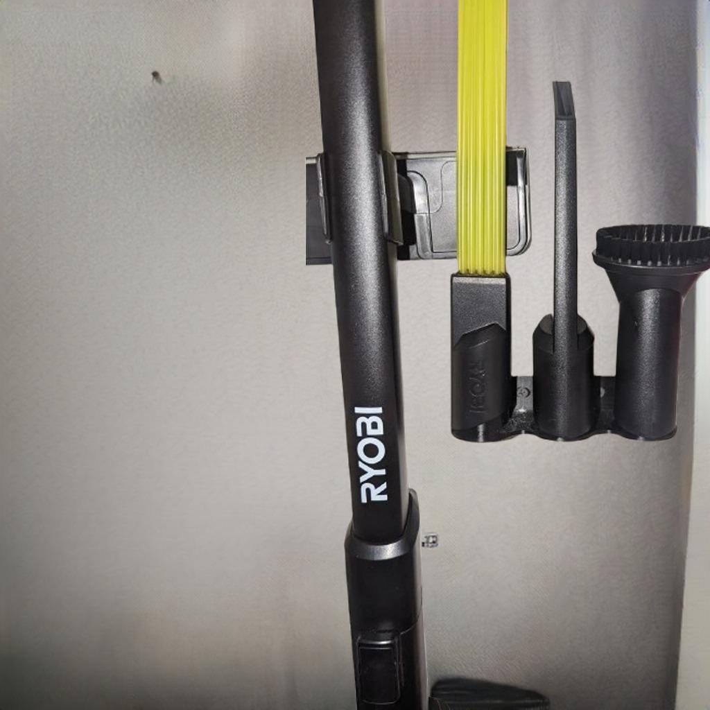 Ryobi Vacuum Accessories Wall Mount | Tool Attachment Organizer | Cordless Vacuum Storage | Garage Organization | Workshop Tidy - BatCountryCraftsUSA
