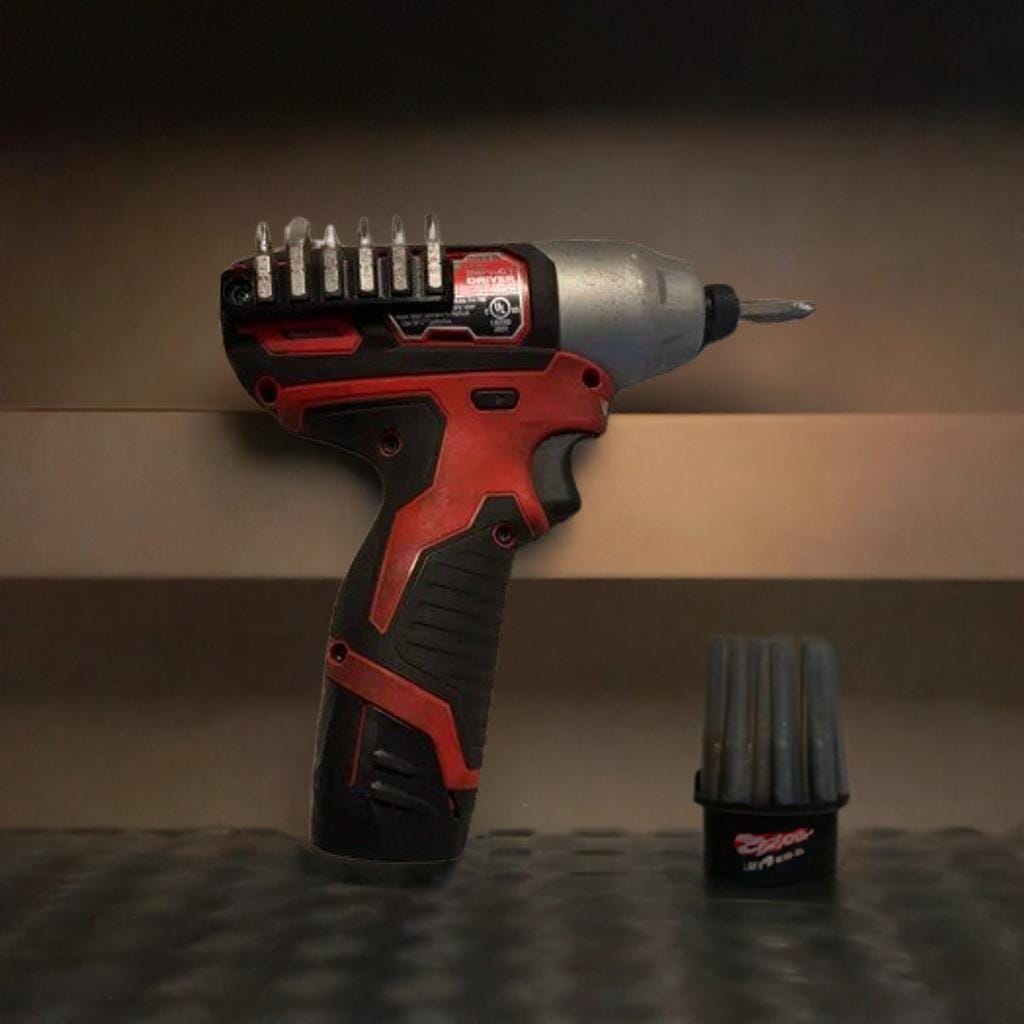 Milwaukee M12 Impact Bit Holder | Drill Bit Organizer | 3453-20 Impact Driver Accessory | Tool Storage | Workshop Organization - BatCountryCraftsUSA