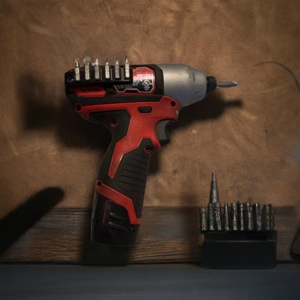 Milwaukee M12 Impact Bit Holder | Drill Bit Organizer | 3453-20 Impact Driver Accessory | Tool Storage | Workshop Organization - BatCountryCraftsUSA