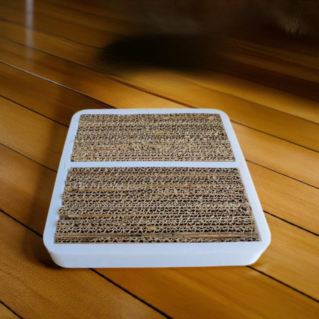 Cat Scratch Board | Pet Scratcher Toy | Furniture Protector | Cardboard Cat Toy | Sofa Saver | Feline Scratching Pad | Pet Accessory - BatCountryCraftsUSA