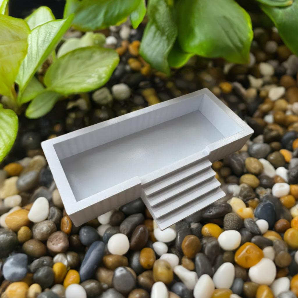 Hermit Crab Long Soaking Pool | Rectangle Pet Bath Station | Crabitat Swimming Area | Aquarium Water Dish - BatCountryCraftsUSA
