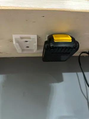 Dual DeWalt Battery Holder | Wall Mount Storage | Tool Battery Organizer | Workshop Organization | DeWalt 20V Battery Mount - BatCountryCraftsUSA