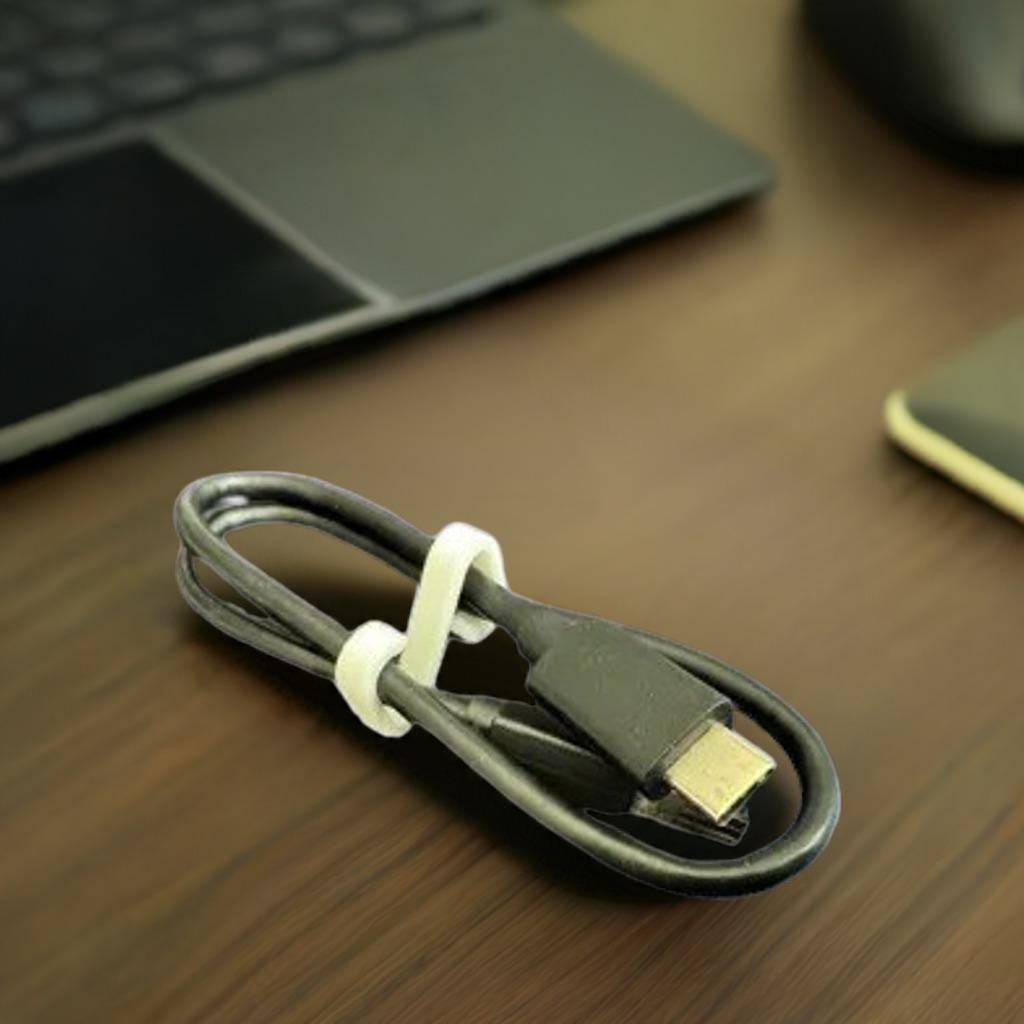USB Cable Organizer Clip Set | Desk Cable Management System | Infinity Design Cord Holder | Multiple Sizes Available - BatCountryCraftsUSA