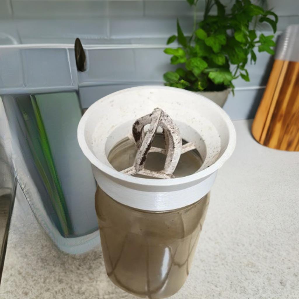Keurig K-Cup Coffee Grounds Extractor | Mason Jar Compost Lid | Used Pod Recycling Tool | Sustainable Coffee Accessory - BatCountryCraftsUSA