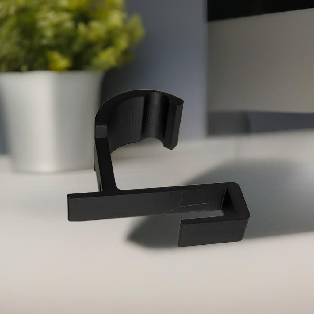 Under Desk Controller Holder | Gaming Headphone Stand | Desk Clip Organizer | Cable Management | Gaming Accessory - BatCountryCraftsUSA