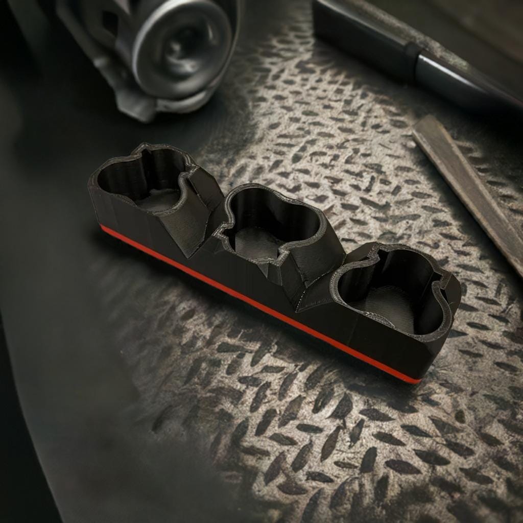 Milwaukee M12 Battery Organizer | Gridfinity Shadow Tray | Tool Battery Storage | Workshop Organization | M12 Battery Holder | 3X Small Tray - BatCountryCraftsUSA