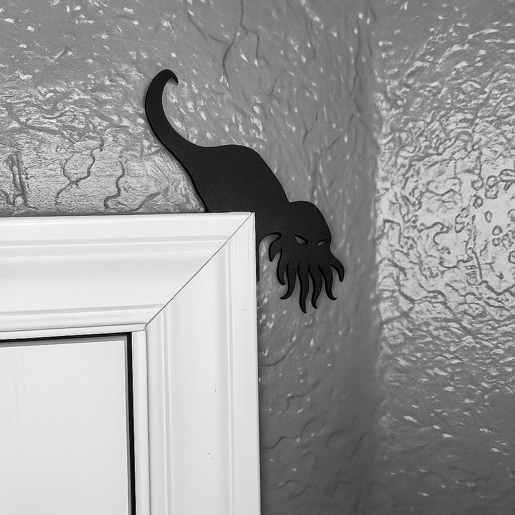 Cthulhu Tentacle Door Topper | Halloween Door Frame Decoration | Lovecraft Inspired Horror Decor | Tentacle Door Frame Art | Gothic Home - BatCountryCraftsUSA