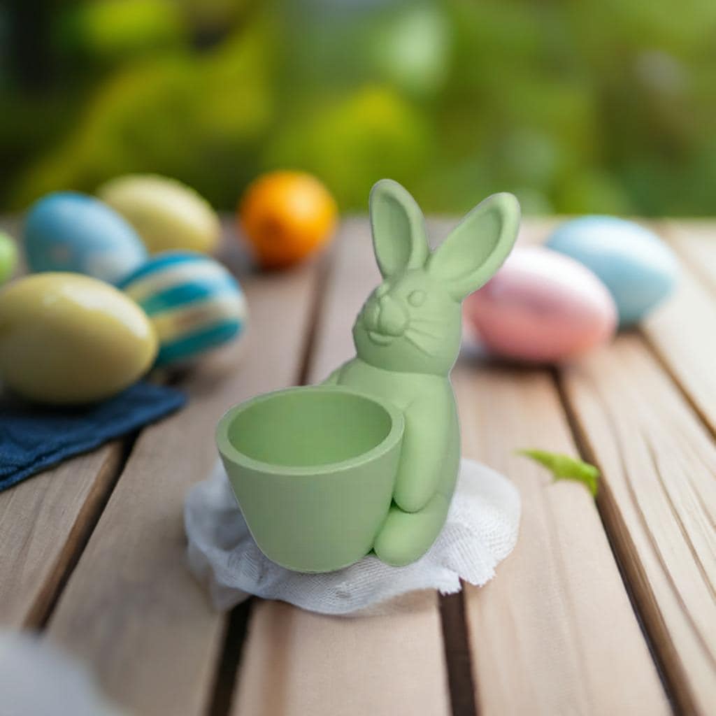 Easter Bunny Planter | Spring Plant Pot | Succulent Holder | Easter Basket Alternative | Home Decor | Easter Gift | Chocolate Egg Holder - BatCountryCraftsUSA