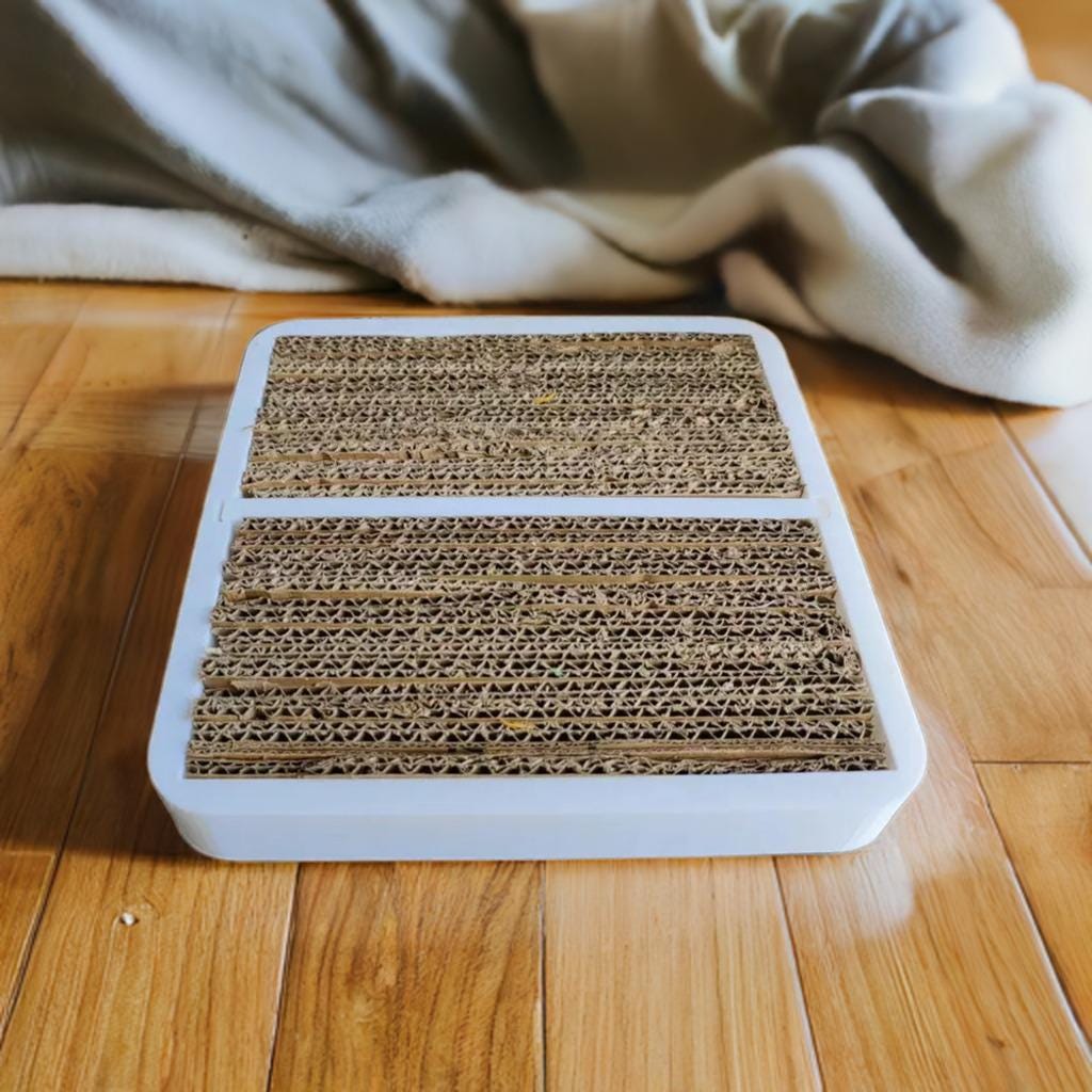 Cat Scratch Board | Pet Scratcher Toy | Furniture Protector | Cardboard Cat Toy | Sofa Saver | Feline Scratching Pad | Pet Accessory - BatCountryCraftsUSA