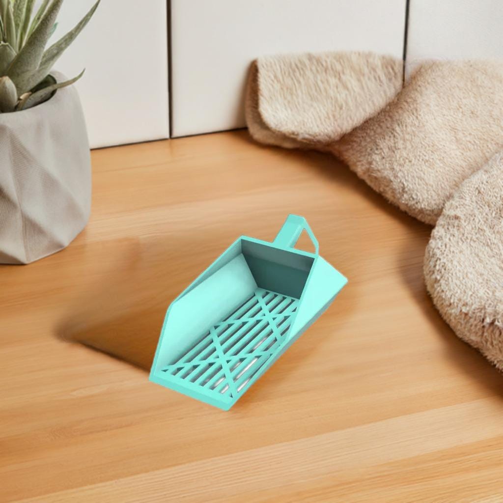 Pet Litter Scooper with Ergonomic Handle | Cat Litter Scoop with Tighter Grid | Pet Waste Cleaner Durable Kitty Litter Tool -Enhanced Design - BatCountryCraftsUSA