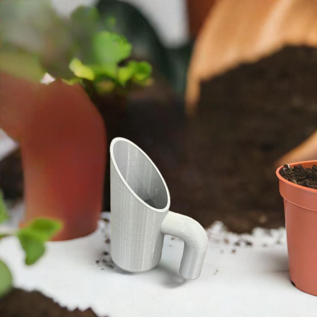 Garden Soil Scooper | Potting Soil Scoop | Plant Potting Tool | Indoor Garden Helper | Ergonomic Handle Soil Spoon | Houseplant Accessory - BatCountryCraftsUSA