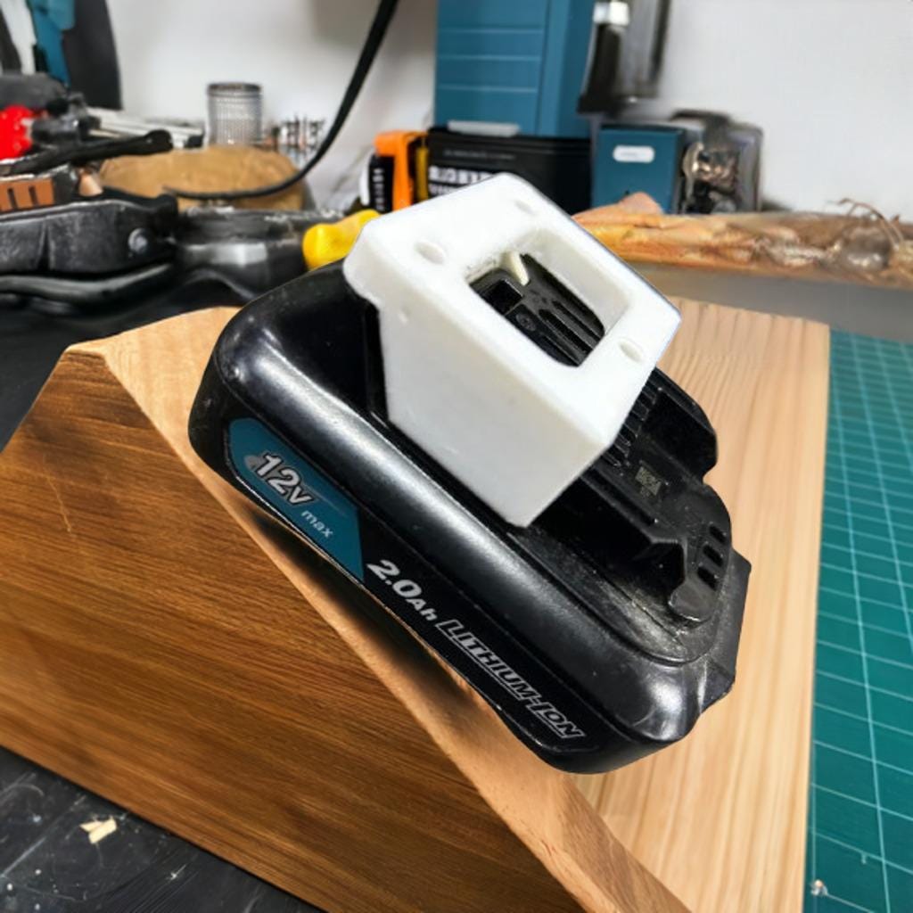 Makita 12V Battery Wall Mount | Li-ion Battery Holder | Tool Organization | Workshop Storage | Cordless Tool Accessory | Garage Tool Rack - BatCountryCraftsUSA
