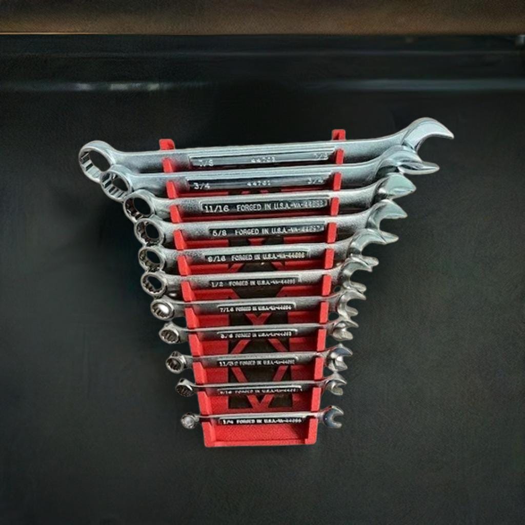 Craftsman Wrench Organizer | Tool Box Organizer | Mechanic Tool Holder | Wrench Storage Rack | Garage Organization | Workshop Tool Organizer - BatCountryCraftsUSA