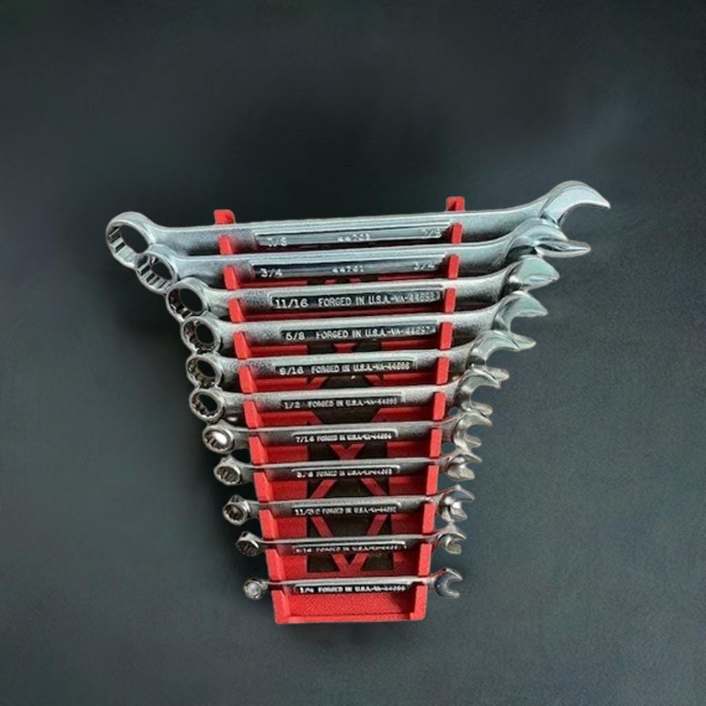 Craftsman Wrench Organizer | Tool Box Organizer | Mechanic Tool Holder | Wrench Storage Rack | Garage Organization | Workshop Tool Organizer - BatCountryCraftsUSA