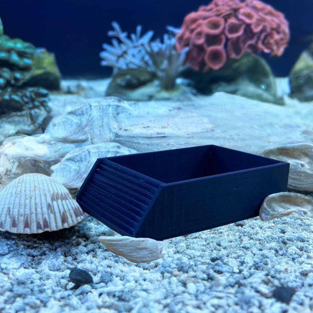 Hermit Crab Pool with Textured Ramp | Crabitat Water Dish | Pet Saltwater Freshwater Bath | Aquarium Soaking Dish - BatCountryCraftsUSA