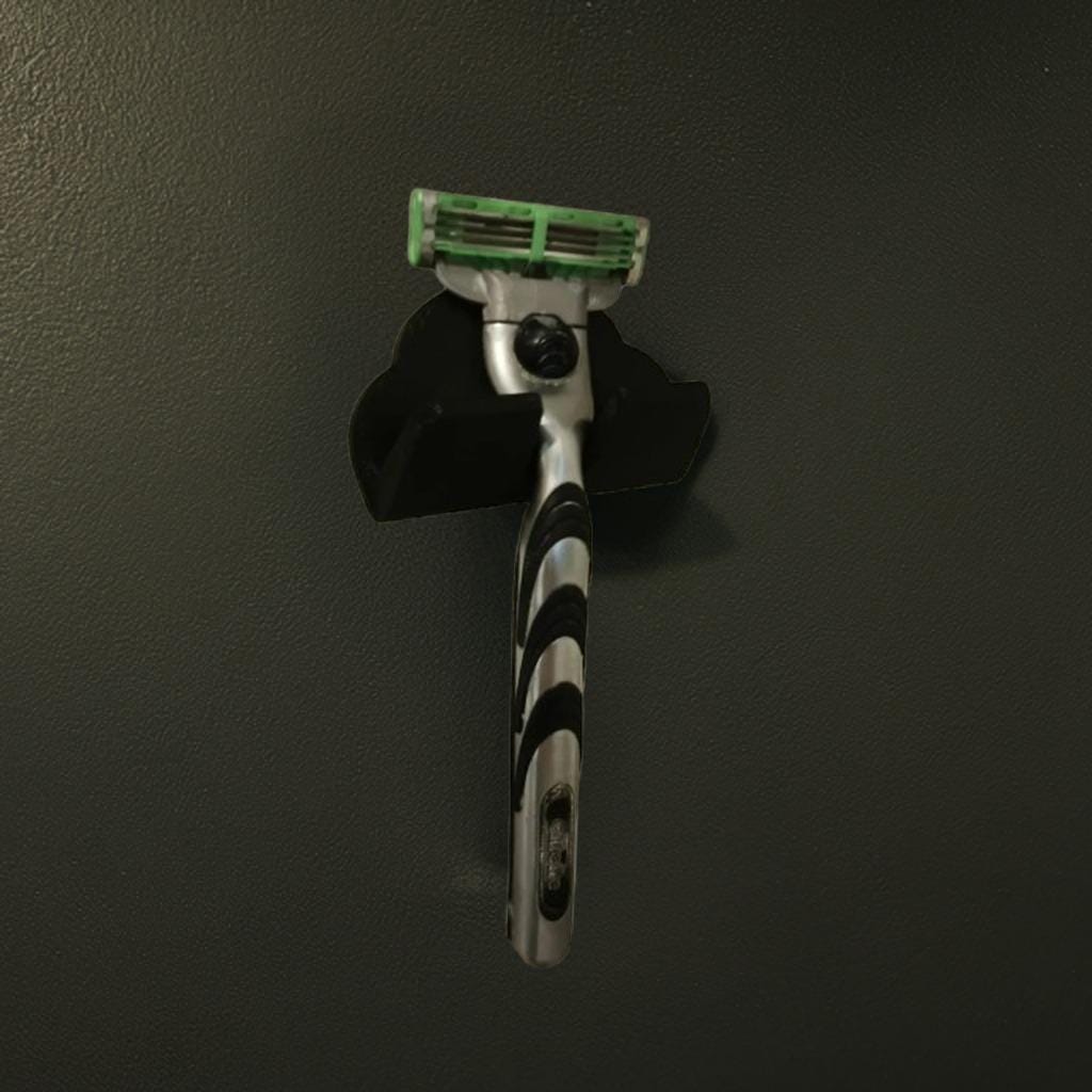 Wall Mount Razor Holder | Bathroom Shaving Organizer | Double Razor Stand | 3D Printed Shower Accessory - BatCountryCraftsUSA