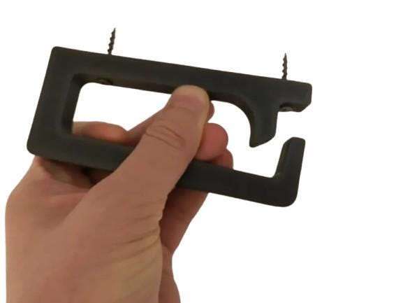 Under Desk Cable Management Hook | Computer Wire Organizer | Desktop Cord Holder | Office Cable Tidy Solution - BatCountryCraftsUSA