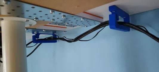 Under Desk Cable Management Hook | Computer Wire Organizer | Desktop Cord Holder | Office Cable Tidy Solution - BatCountryCraftsUSA