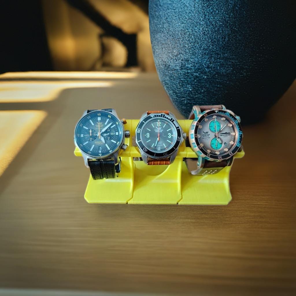 Modular Watch Stand for Collections | Interlocking Display Rack for Multiple Watches | Stackable Watch Holder for Desk or Dresser - BatCountryCraftsUSA