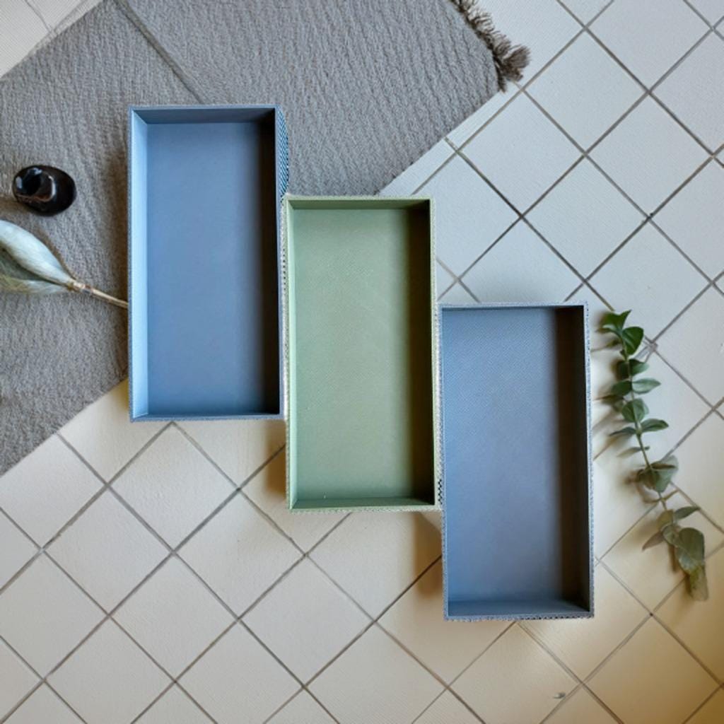 Simple Modern Bathroom Tray | Minimalist Vanity Organizer | Toiletry Storage Stylish Bathroom Decor Countertop Organizer Small Storage Tray - BatCountryCraftsUSA