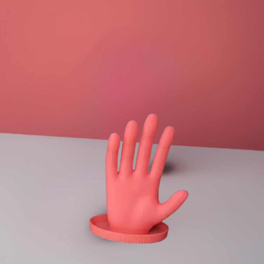 Ring & Watch Display Hand | Jewelry Holder Stand for Desk or Dresser | Sculpted Glove-Style Organizer - BatCountryCraftsUSA