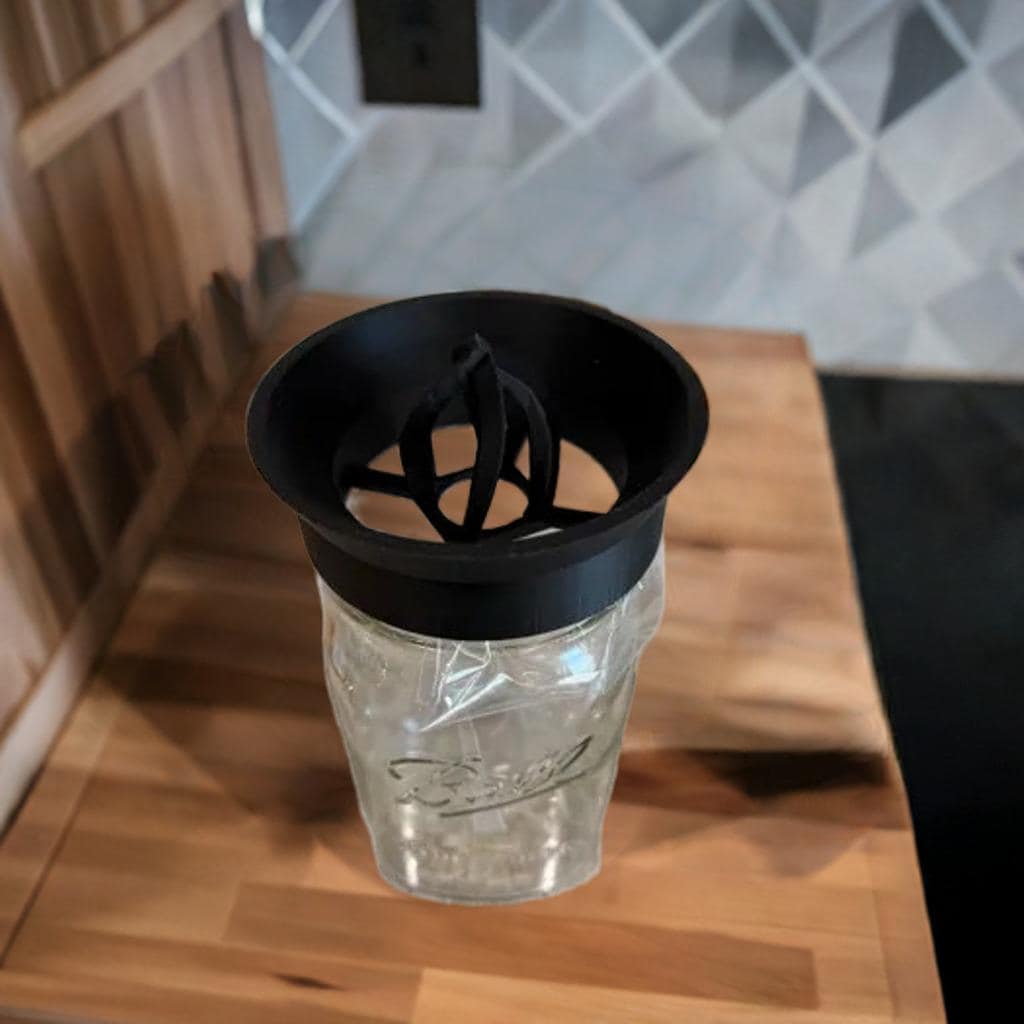 Keurig K-Cup Coffee Grounds Extractor | Mason Jar Compost Lid | Used Pod Recycling Tool | Sustainable Coffee Accessory - BatCountryCraftsUSA