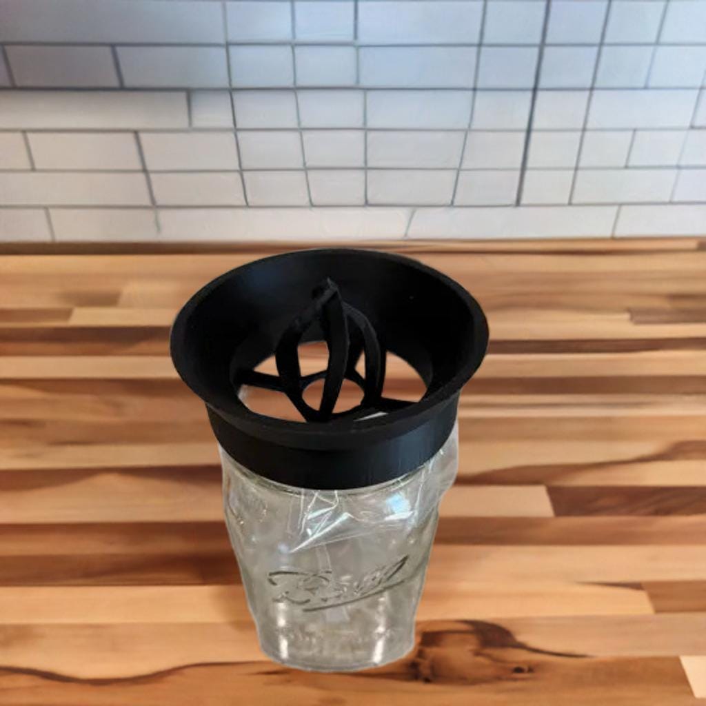 Keurig K-Cup Coffee Grounds Extractor | Mason Jar Compost Lid | Used Pod Recycling Tool | Sustainable Coffee Accessory - BatCountryCraftsUSA