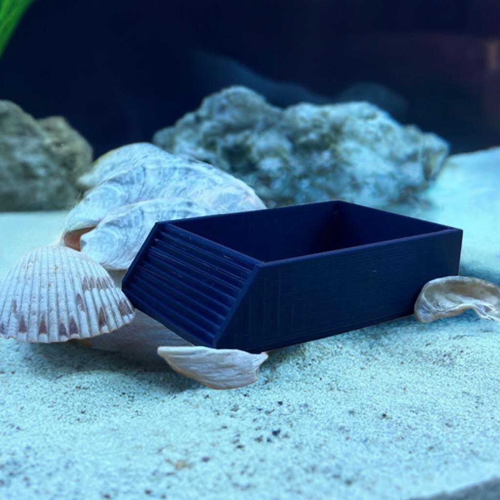 Hermit Crab Pool with Textured Ramp | Crabitat Water Dish | Pet Saltwater Freshwater Bath | Aquarium Soaking Dish - BatCountryCraftsUSA