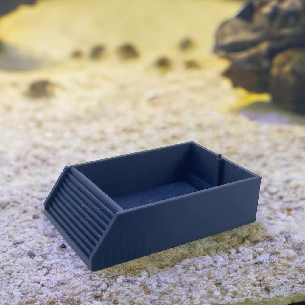 Hermit Crab Pool with Bubbler Attachment | Oxygenated Water Dish | Crabitat Aqua Filter | Pet Aerator Bath - BatCountryCraftsUSA