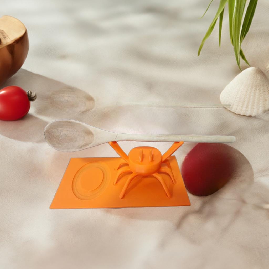 Kitchen Crab Spoon Rest | Cooking Utensil Holder | Decorative Counter Accessory | Novelty Kitchen Organizer - BatCountryCraftsUSA