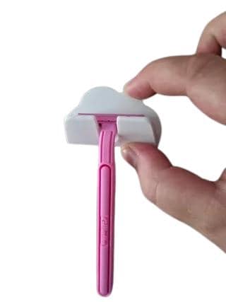 Wall Mount Razor Holder | Bathroom Shaving Organizer | Double Razor Stand | 3D Printed Shower Accessory - BatCountryCraftsUSA