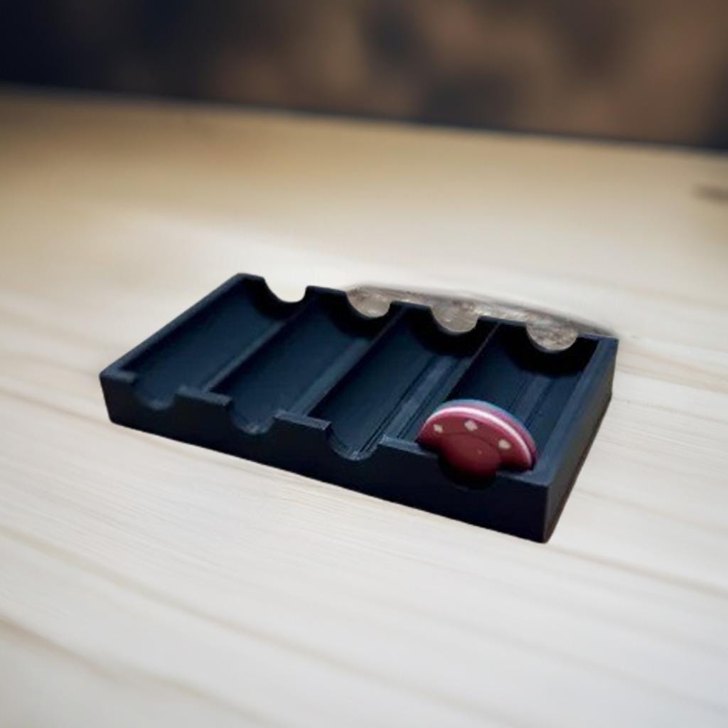 25 Poker Chip Tray Organizer | Casino Chip Storage Rack | Game Night Accessory | Card Table Holder - BatCountryCraftsUSA