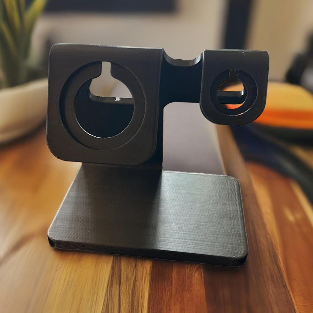 MagSafe Charging Station | iPhone & Apple Watch Dual Dock | Wireless Charger Stand | Night Stand Organizer | Desktop Charging Dock | 2-in-1 - BatCountryCraftsUSA