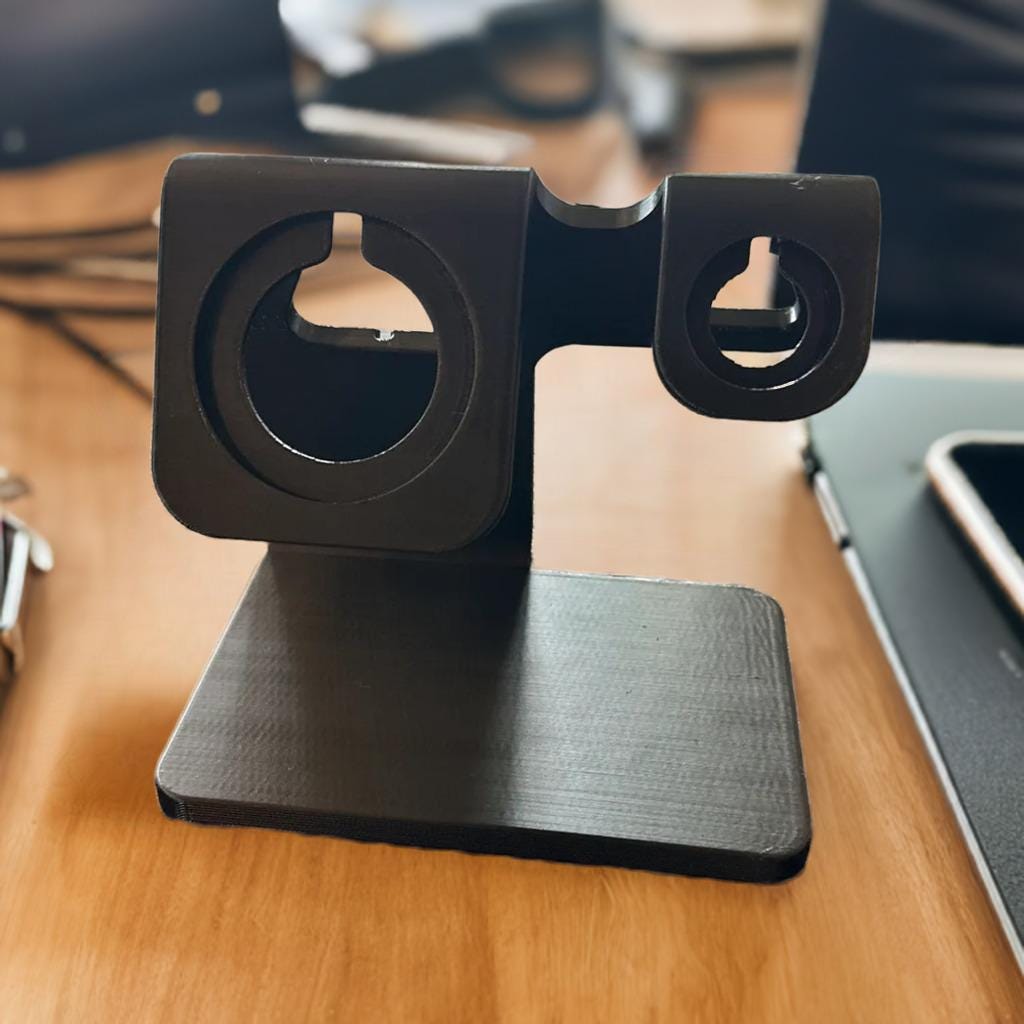 MagSafe Charging Station | iPhone & Apple Watch Dual Dock | Wireless Charger Stand | Night Stand Organizer | Desktop Charging Dock | 2-in-1 - BatCountryCraftsUSA