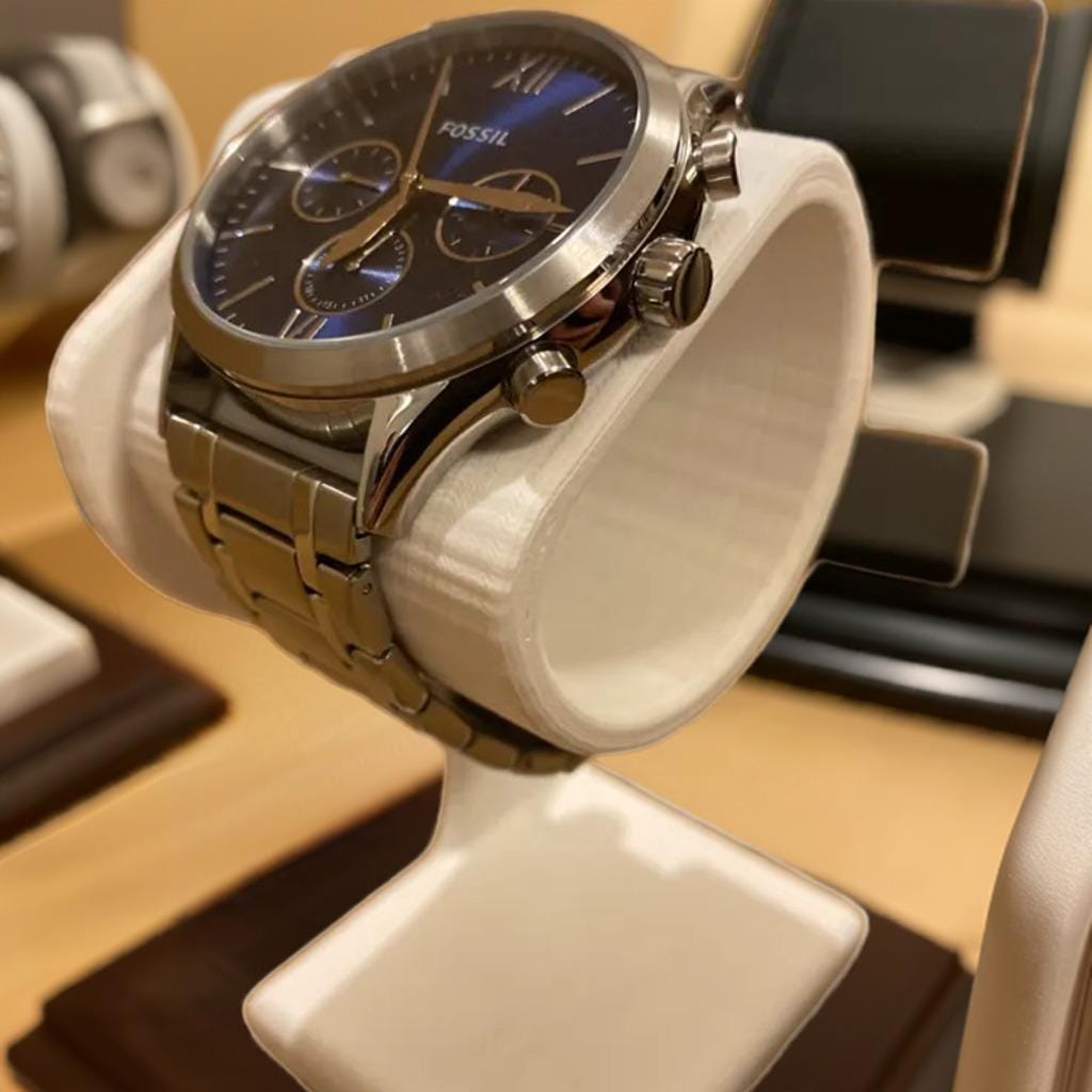 Minimalist Watch Stand for Men | Single Watch Display Holder for Desk Dresser or Nightstand | Modern Watch Organizer for Wristwatches - BatCountryCraftsUSA
