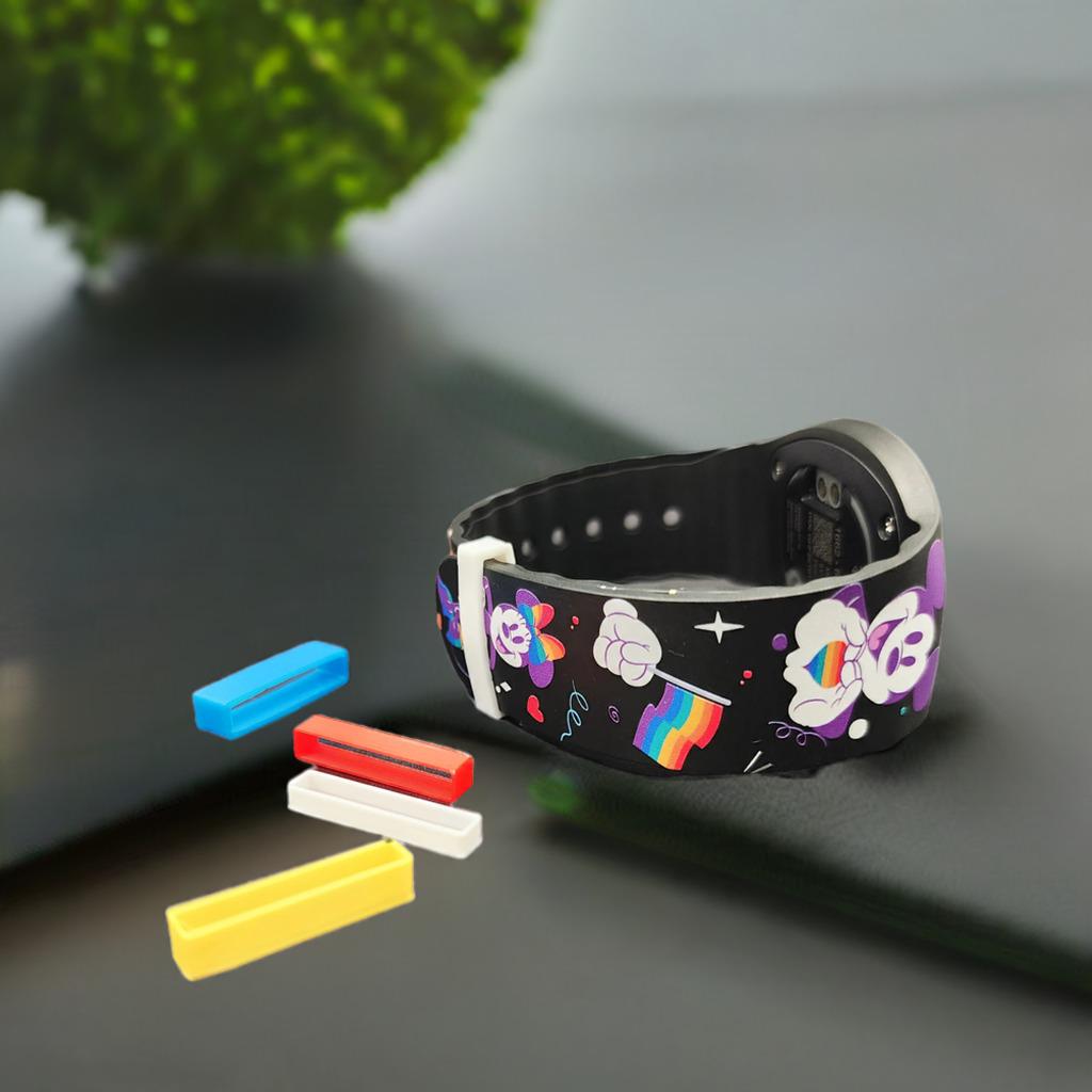 Universal Replacement Watch Band Loop Keeper | Strap Retainer Safety Ring for 22mm Bands | Colorful Silicone Style Watch Strap Loop Fix - BatCountryCraftsUSA