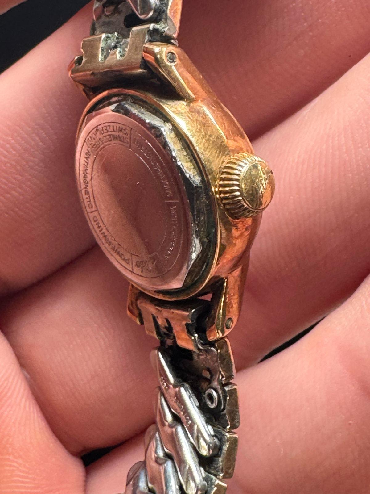 Vintage Mido Multifort Powerwind Watch - Gold Case | Silver Dial | Two-Tone Band | Swiss Made - BatCountryCraftsUSA