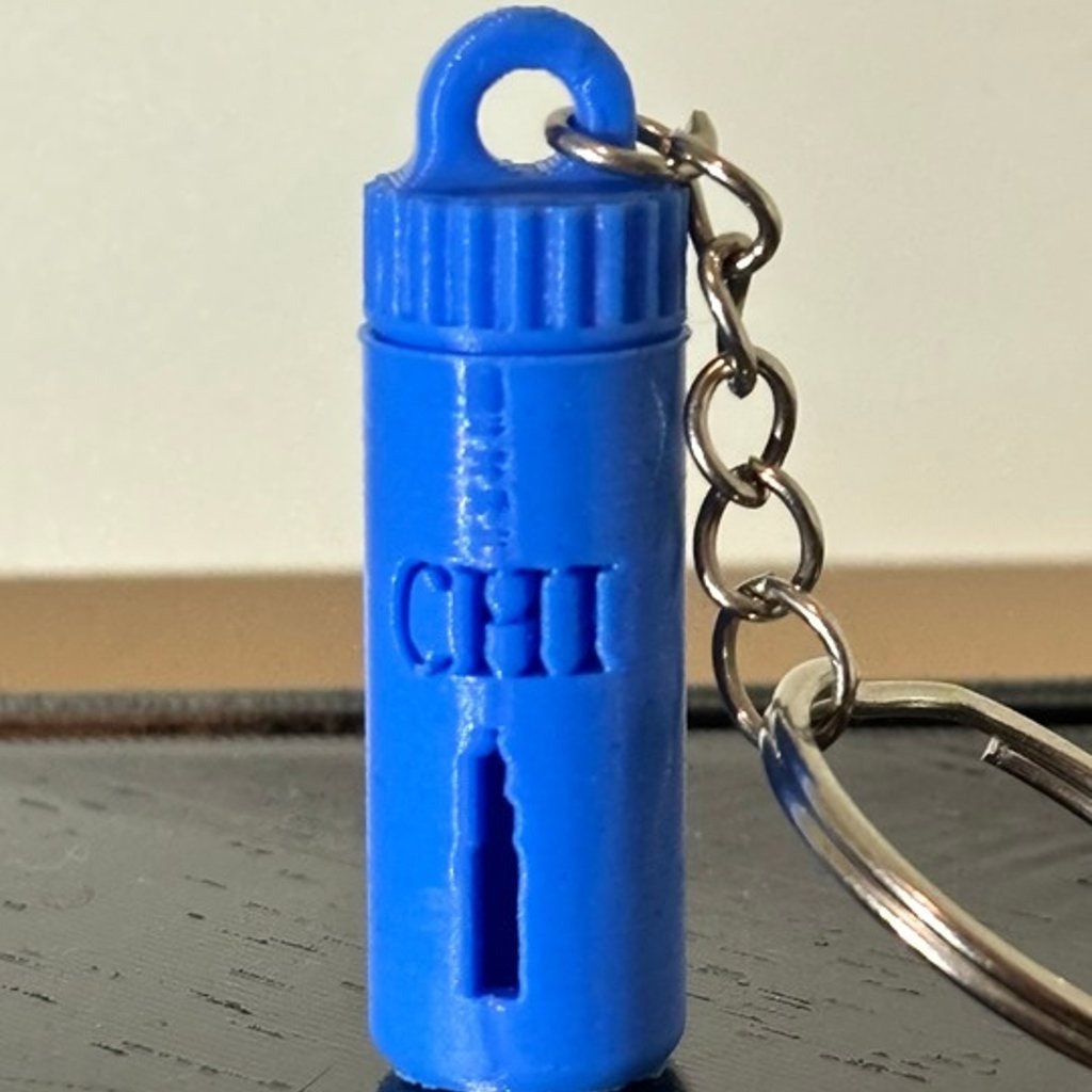 Chicago Chi Town Party Pill Bottle Keychain | Made in USA - BatCountryCraftsUSA