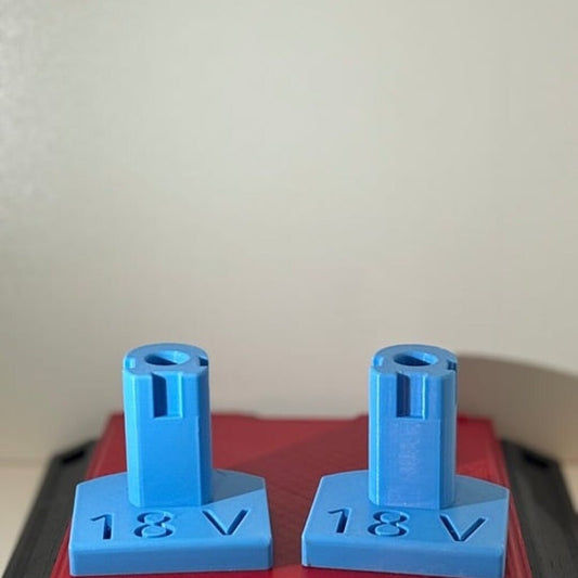 Sky Blue Ryobi Battery Holder for 18V Ryobi Batteries - 2 Pack