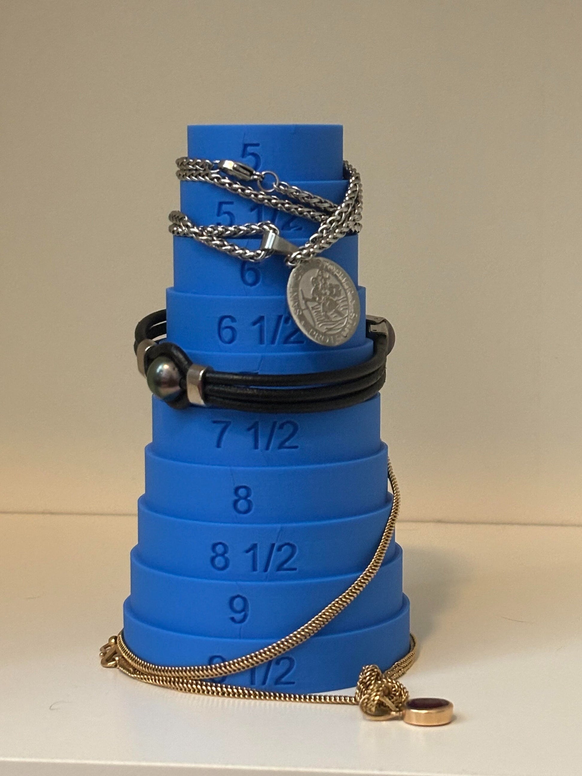 The Ultimate Bracelet Sizer and Mandrel for DIY Bracelets Ocean Blue Jewelry Making Must-Have - BatCountryCraftsUSA
