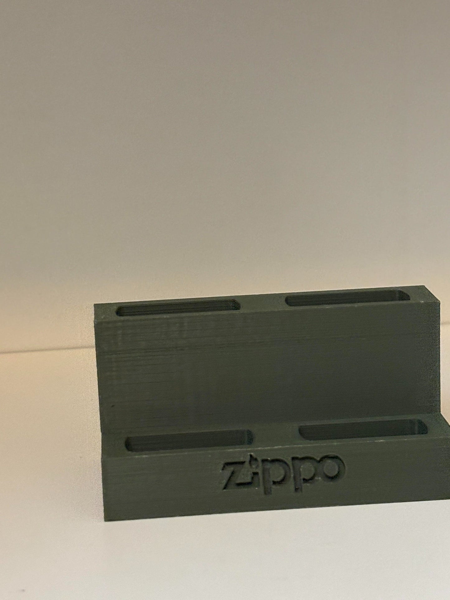 Army green 4 zippo lighter stand holder display