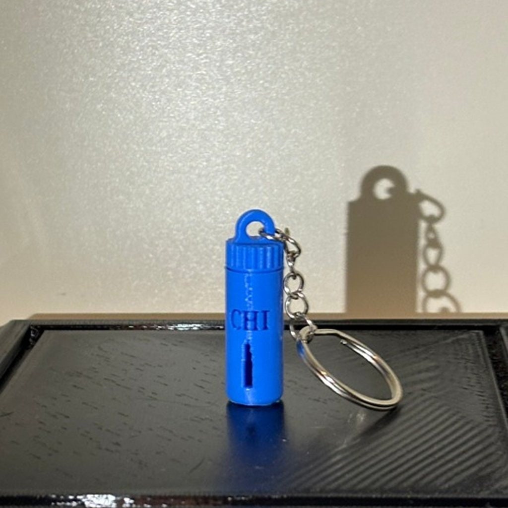 Chicago Chi Town Party Pill Bottle Keychain | Made in USA - BatCountryCraftsUSA