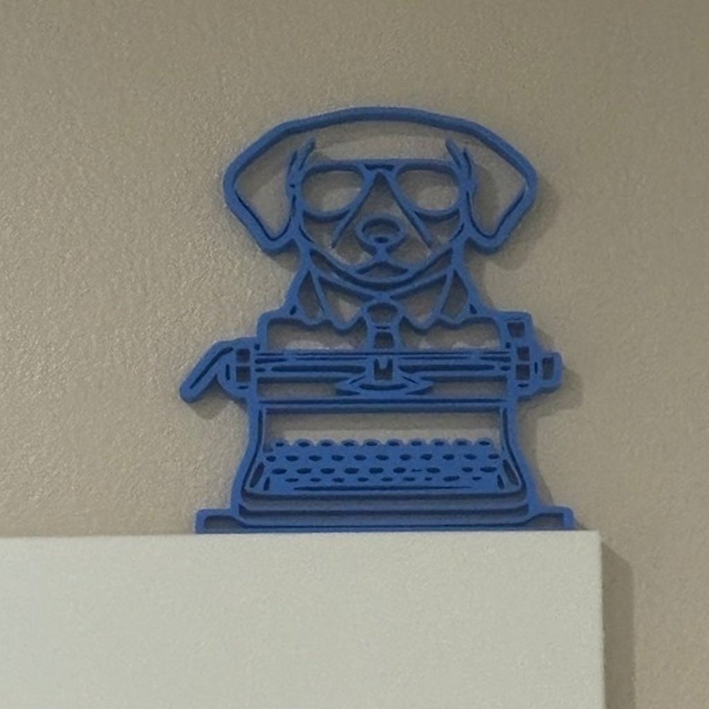 Hunter S. Thompson Psychedelic Dog Door Topper - Made in USA - BatCountryCraftsUSA