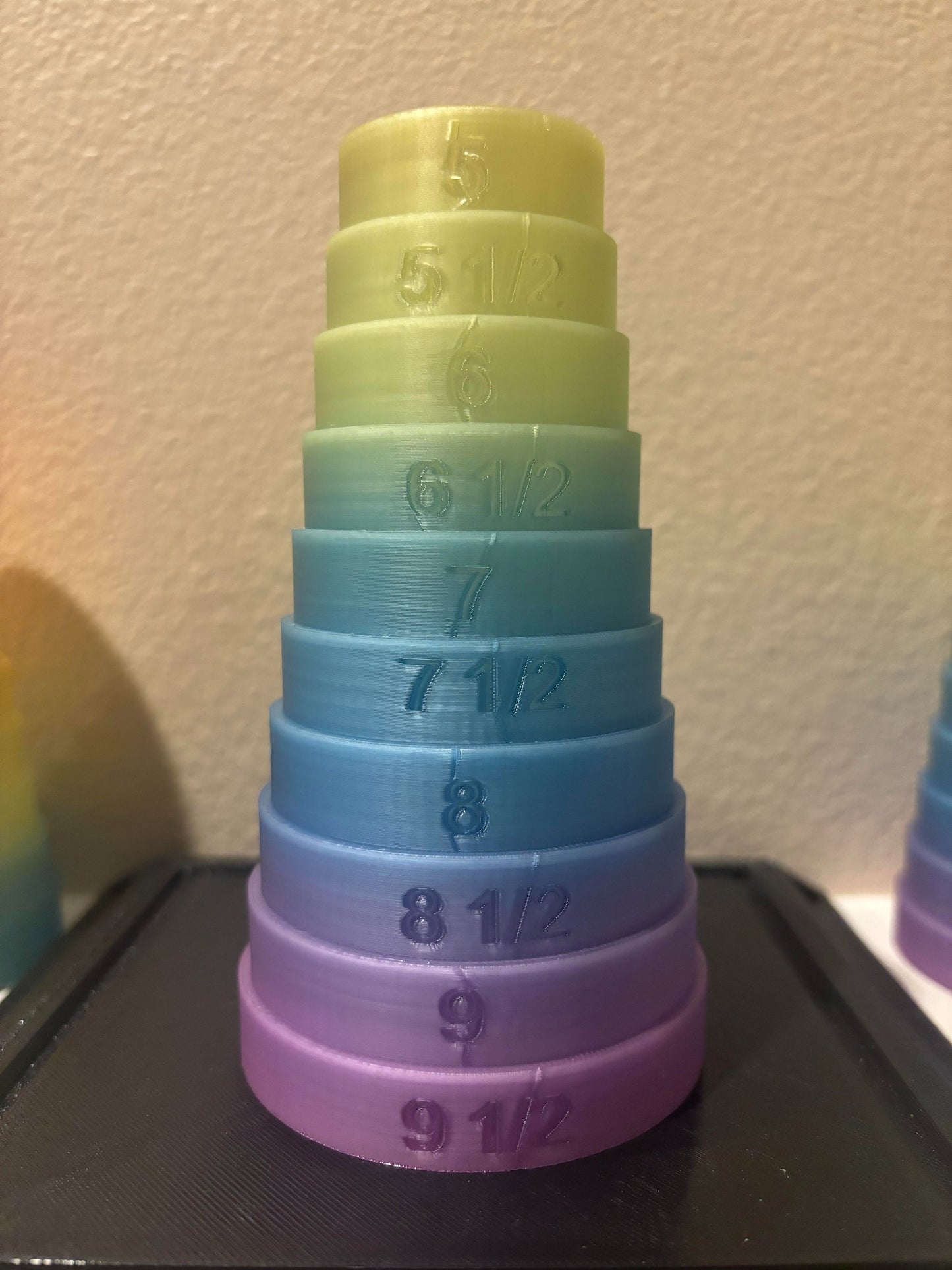 Bracelet Sizer Mandrel - Limited Edition Rainbow Pattern Jewelry Tool One of a Kind Limited Run No Two Tools the Same - BatCountryCraftsUSA